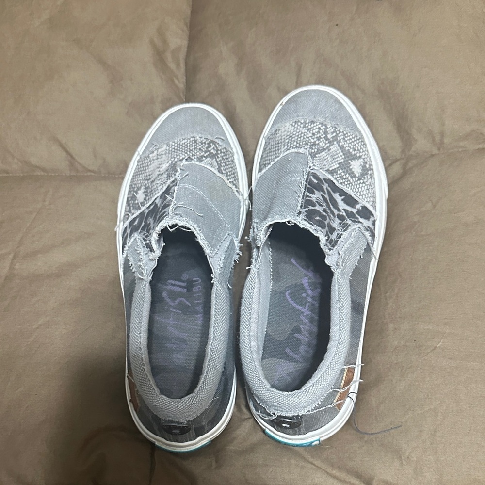 Gray Slip-On Women Shoes